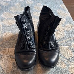 Miz Mooz Black Louise Ankle Boots